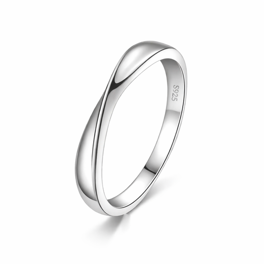 Twisted Sterling Silver Band